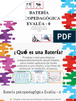 Batería Evalúa 0 - Presentación