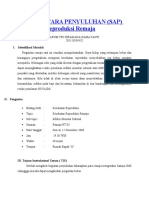 Satuan Acara Penyuluhan (Sap) Kesehatan Reproduksi Remaja: I. Identifikasi Masalah