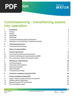 Specification: Commissioning - Transitioning Assets Into Operation