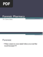 Forensic Pharmacy: Dr. Zirwa Asim