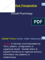 Cognitive Perspective: Gestalt Psychology