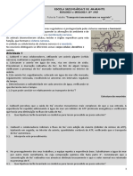 Ficha de Trabalho - Neurónios e Bomba Sódio-Potássio