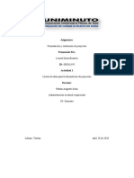 Lluvia de Ideas para La Formulacion de Proyectos