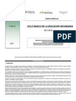 Diseño Curricular Ciclo Basico de La Educacion Secundaria Educación Física 2011 PDF