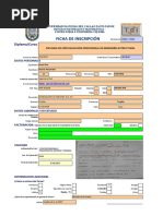 Ficha de Inscripción - Ingeniería Estructural