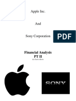 Financial Analysis - Sony and Apple - PT2