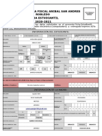 FICHA DE ESTUDIANTE 2020 - 2021 8vo C