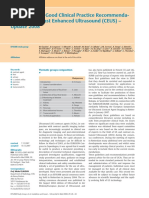 Guidelines and Good Clinical Practice Recommenda-Tions For Contrast Enhanced Ultrasound (CEUS) - Update 2008