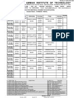 Time Table For Individual Student 2019-2020 (Even) Student Name: 181ME536 / RAHUL