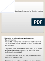 Measuring Relevant Costs and Revenues For Decision-Making: © 2000 Colin Drury