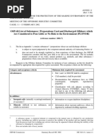 OSPAR List of Substances / Preparations Used and Discharged Offshore Which Are Considered To Pose Little or No Risk To The Environment (PLONOR)