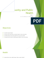 Community and Public Health