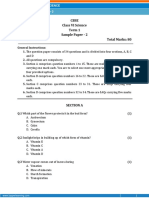 Cbse Class VI Science Term 1 Sample Paper - 2 Time: 2 Hrs Total Marks: 80