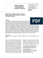 The Search For Role Clarity Challenges and Implications For Special Education Teacher Preparation