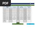 Casting Log Sheet