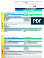 Matris de Similitud de Iso 9001 y 14001 Version 2015