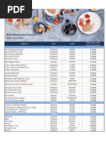 Bulk/Wholesale Price List