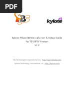 Kylone Microcms Installation & Setup Guide For Tbs Iptv System