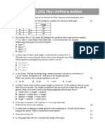 3 Worksheet (AS) Non Uniform Motion: Micro Mega A B C D