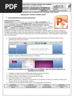 Ficha de Power Point Tercero