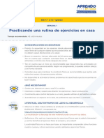 Practicando Una Rutina Ejercicios Casa PDF