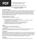 General Biology I (Bio 01300) Syllabus Spring 2020 - Summer 2020 Course Description