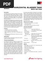 Horizontal Bladder Tank: Data Sheet #Npr022