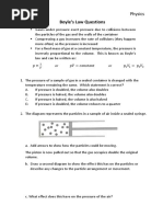 Boyle's Law Questions PDF