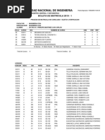 Boleta de Matricula 20191 20170011H