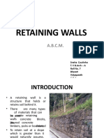 Retaining Walls: A.B.C.M