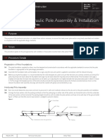 8 6 12 Horizontal Hydraulic Pole Assembly and Installation For Base Plate Mounted Utility Poles