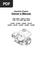 Owner's Manual: Gasoline Engine