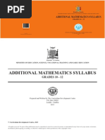 Add Maths Syllabus