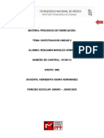 Investigación Unidad 3-Procesos de Fabricación