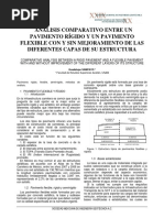 Análisis Comparativo Entre Un Pavimento Rígido y Un Pavimento Flexible Con y Sin Mejoramiento de Las Diferentes Capas de Su Estructura PDF