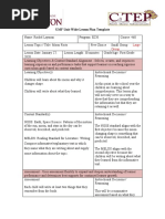 Moon Facts Lesson Plan-First Observed Lesson