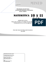 SAC Programa de Matemática de 10mo y 11mo PDF