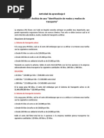 Evidencia 7 Análisis de Caso Identificación de Modos y Medios de Transporte