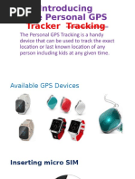 Introducing The Personal GPS: Tracker Tracking