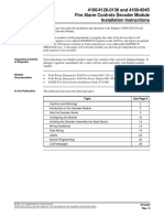 4100/4120-0136 and 4100-6045 Fire Alarm Controls Decoder Module Installation Instructions