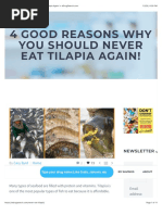 Why You Should NEVER Eat Tilapia Again! 