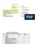 Balance Prueba, Py G y Balance General Carvajal Consultores Ltda.