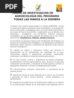 Lineas de Investigacion en Agroecologia Del Programa Todas Las Manos A La Siembra