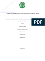 A Qualitative Study About Mood-Boosting of Senior Highschool in Our Lady of Fatima University