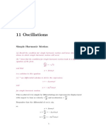 11 Oscillations: Simple Harmonic Motion