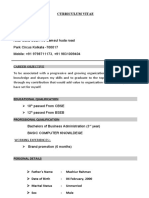 Abdur Rahman: Curriculum Vitae