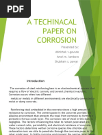 A Techinacal Paper On Corrosion: Presented By: Abhishek V.gavade Amol M. Lambore Shubham S. Pawar