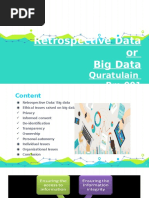 Retrospective Data or Big Data: Quratulain Bm-001