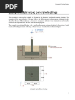 Example 9: Reinforced Concrete Footings: Example of Isolated Footing