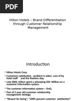 Hilton Hotels - Brand Differentiation Through Customer Relationship